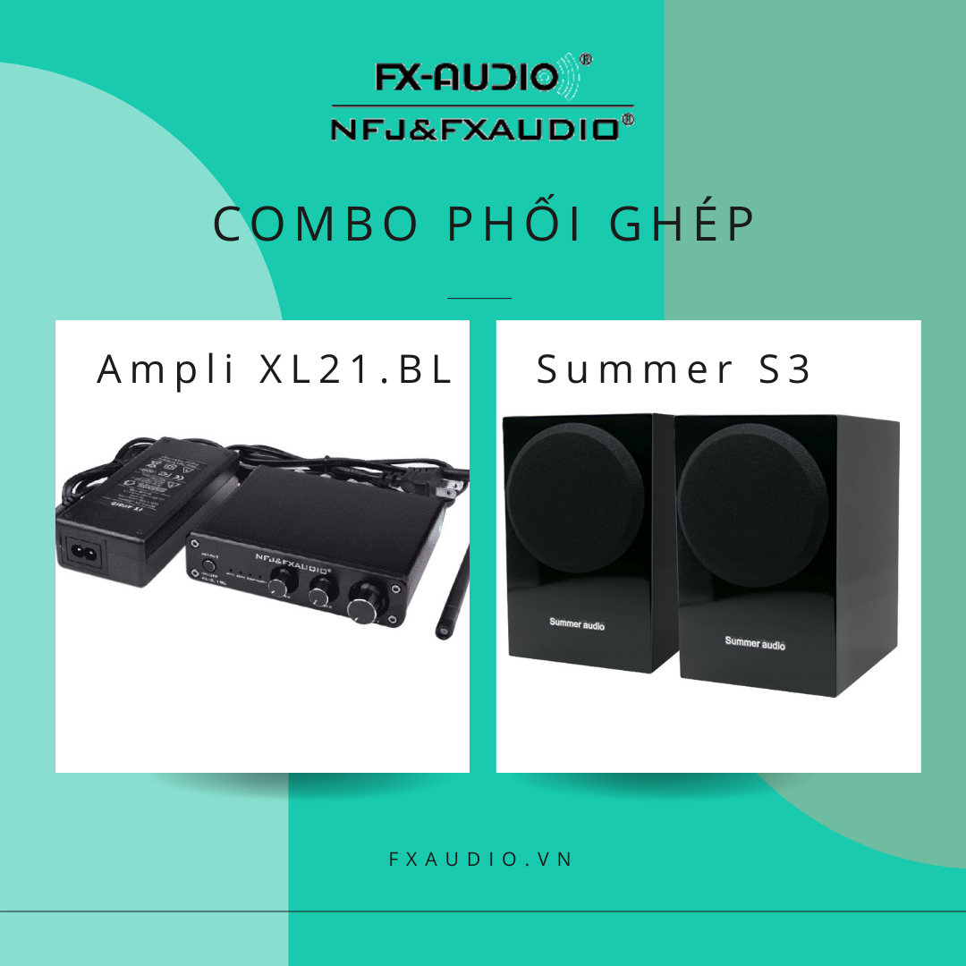 Loa Summer + Ampli Bluetooth Fx Audio XL-2.1BL